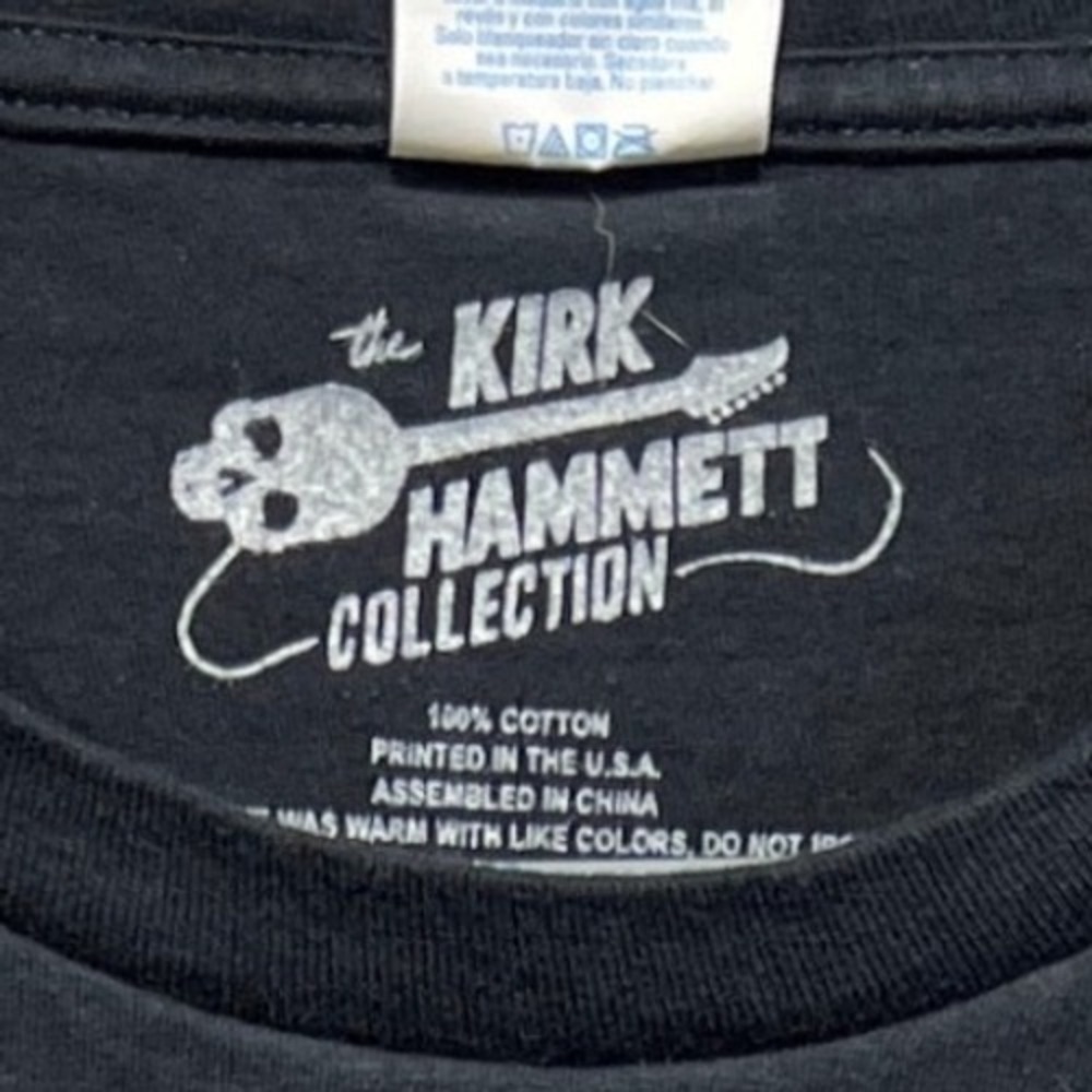 Y2K Kirk Hammett Collection Wedding Band Graphic Black T Shirt Men 2XL Metallica - Picture 5 of 7